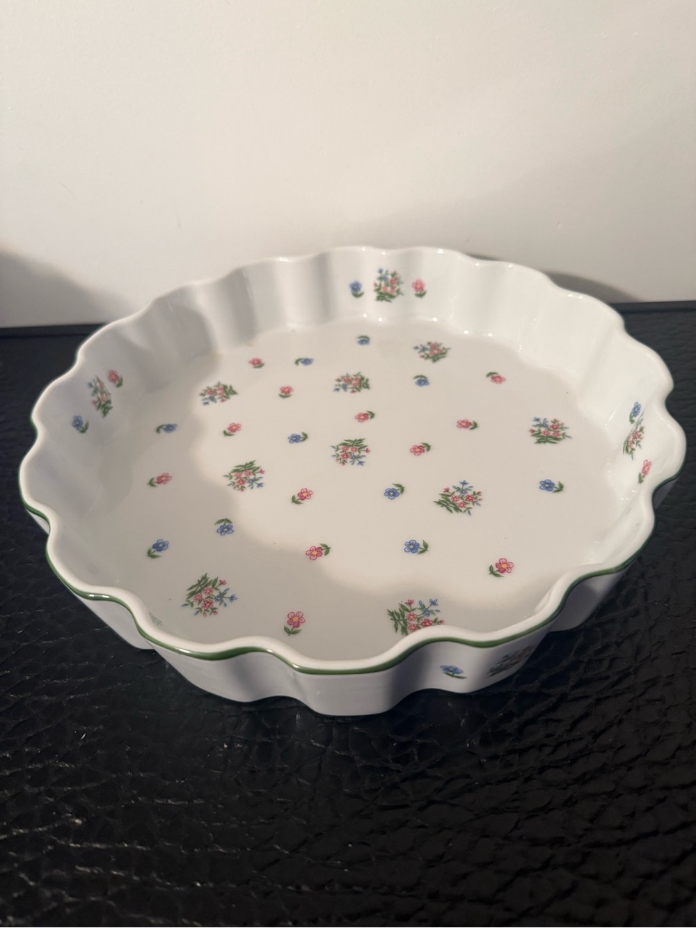 Floral Scalloped Ceramic petite fleur cook ware by Andrea 6660